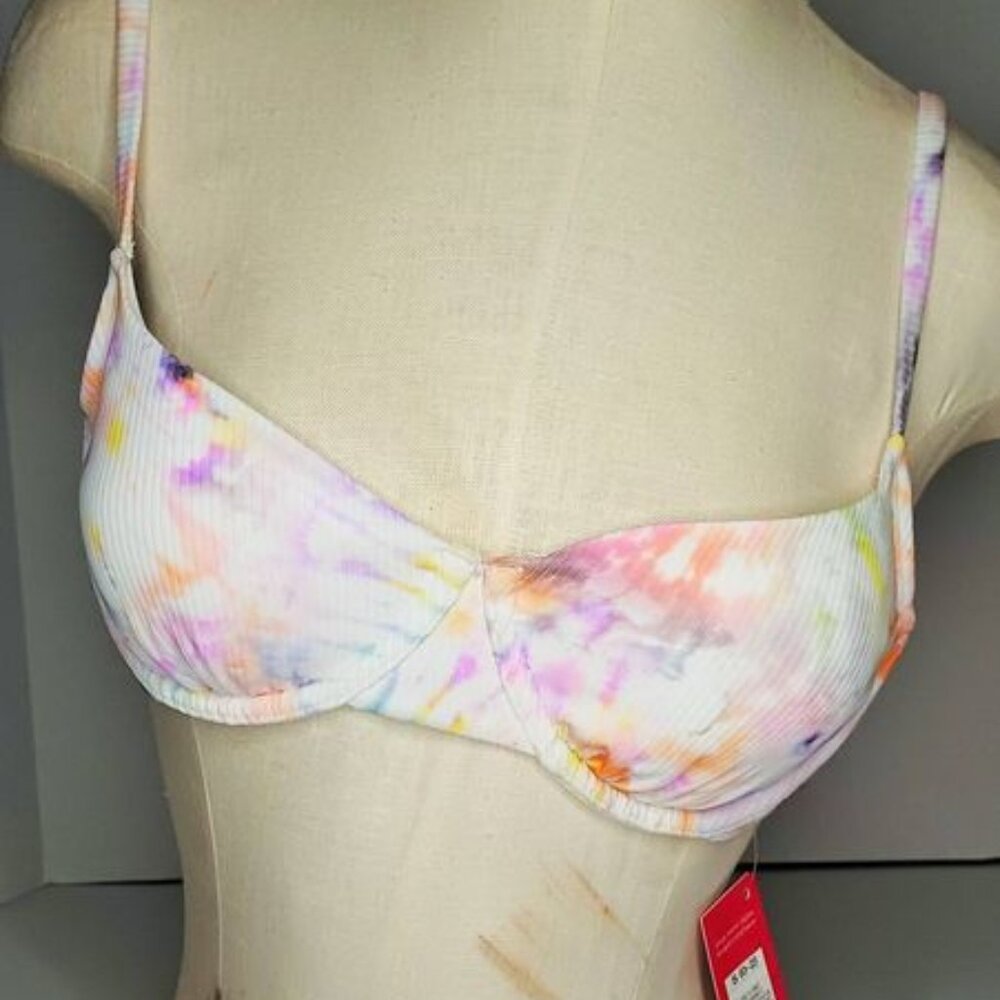 NEW Xhilaration Multi Colored Bathing Suit top size Small (0-2)